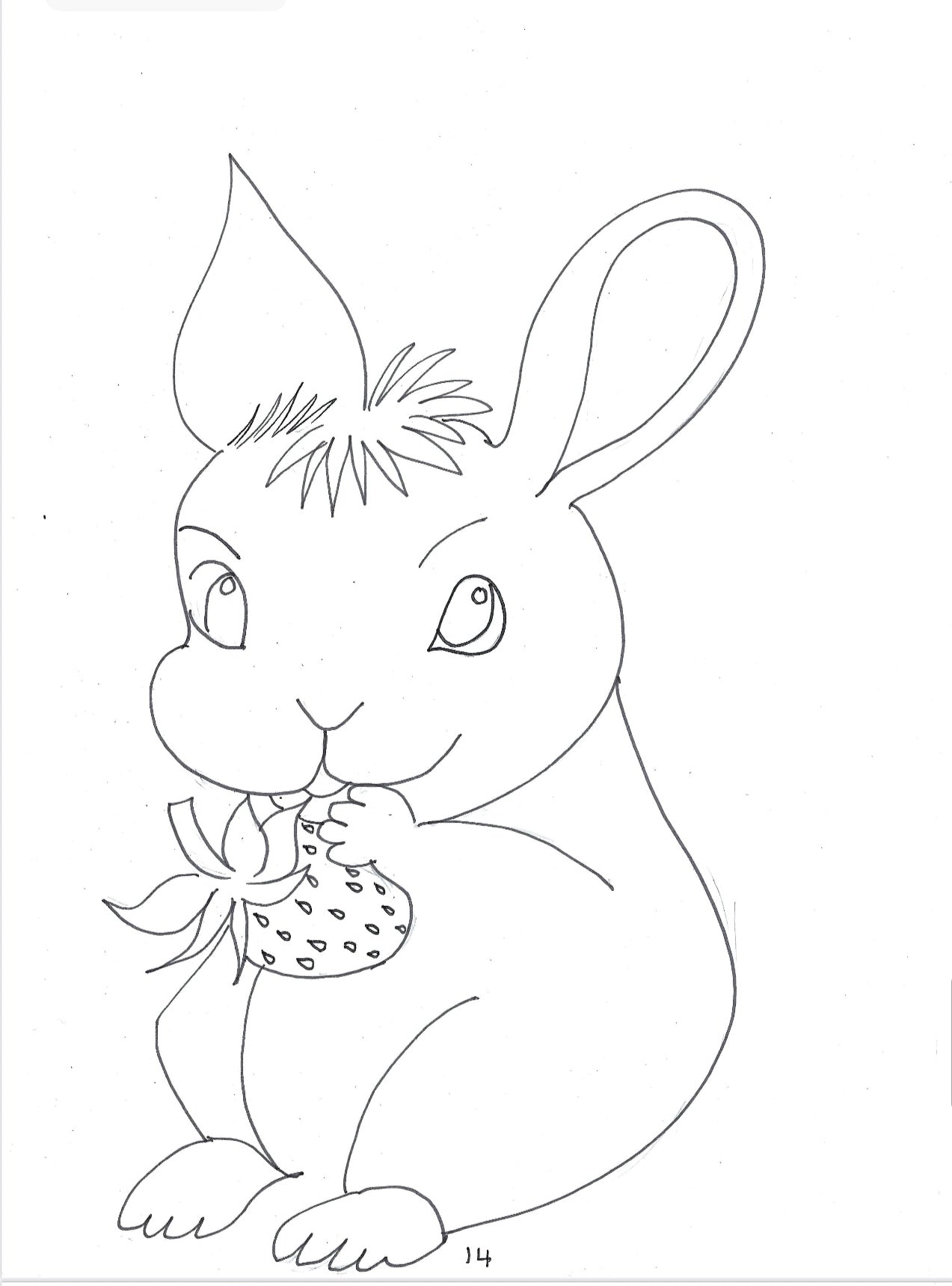 Kids colouring book hand drawn book