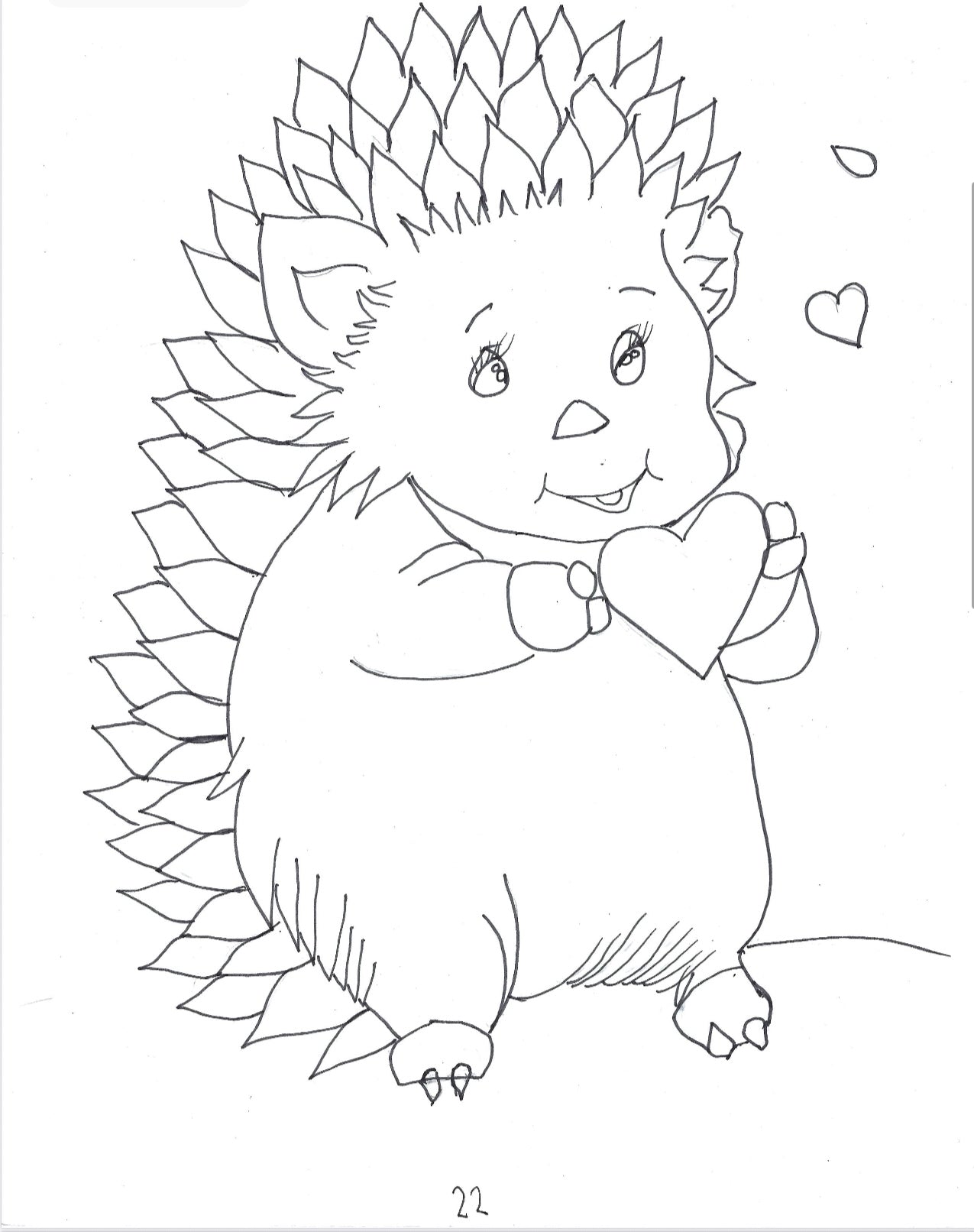 Kids colouring book hand drawn book