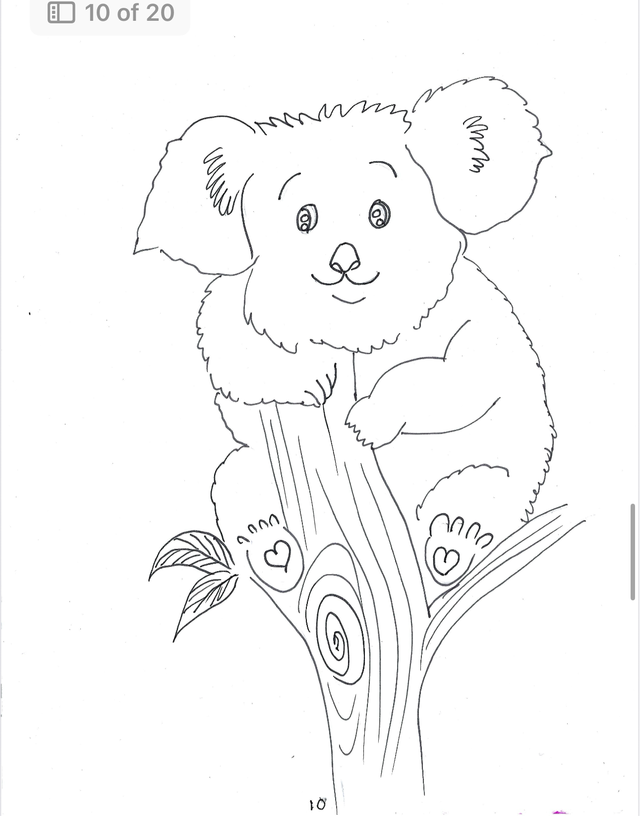 Kids colouring book hand drawn book