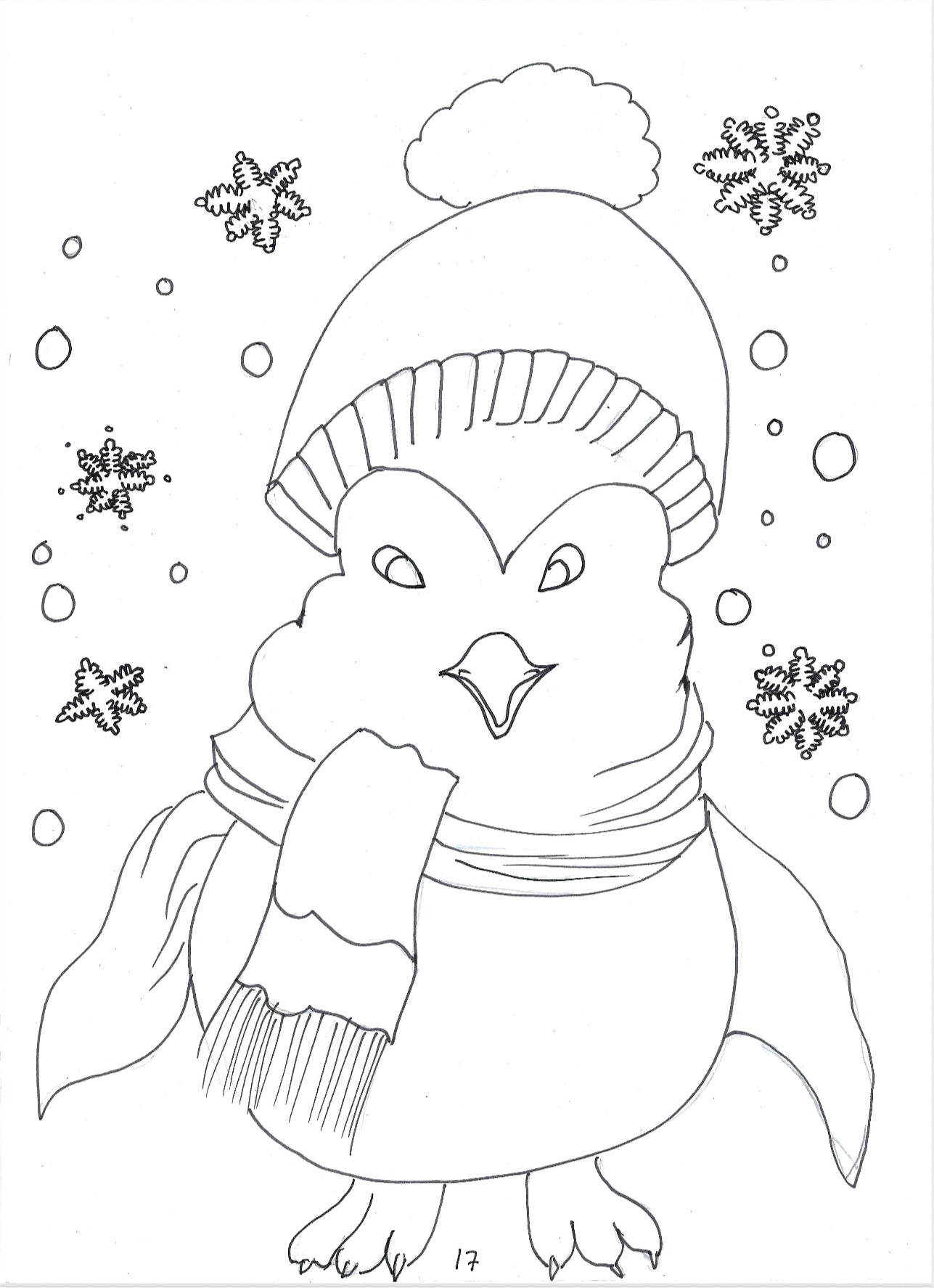 Kids colouring book hand drawn book