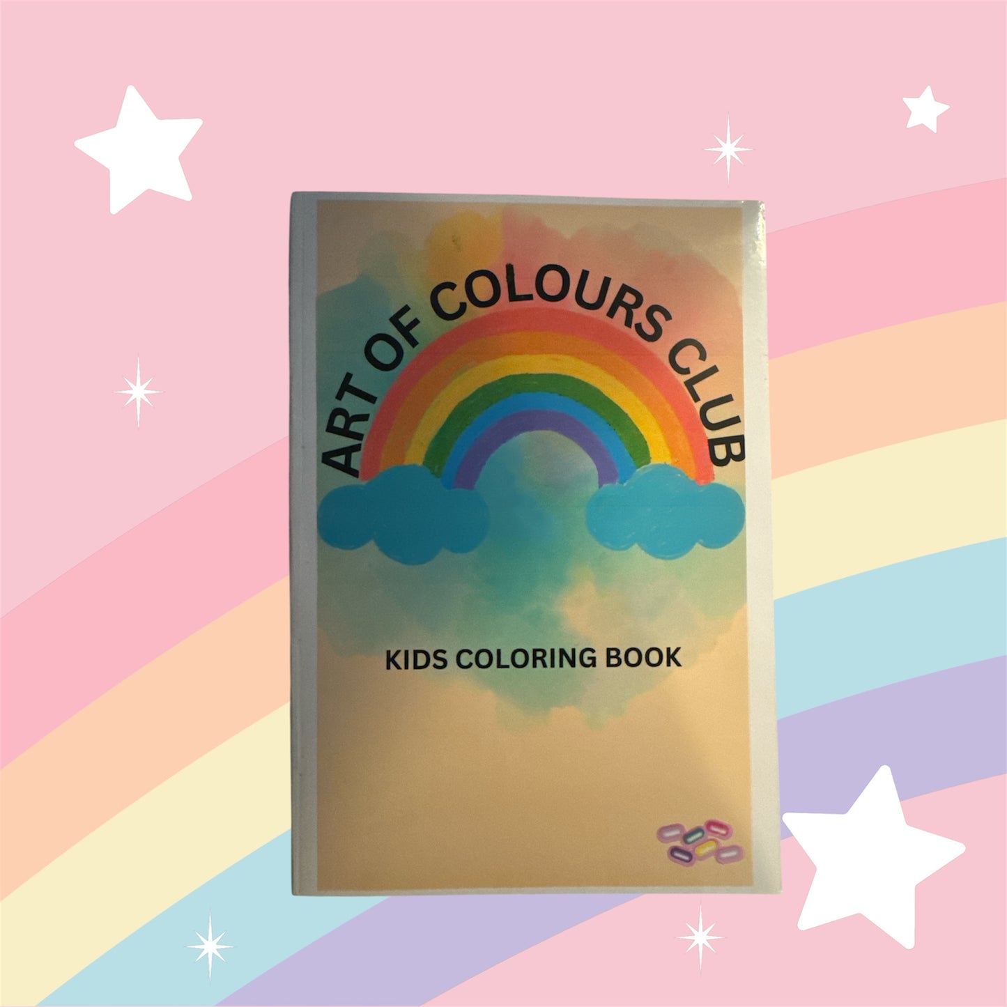 Kids colouring book hand drawn book
