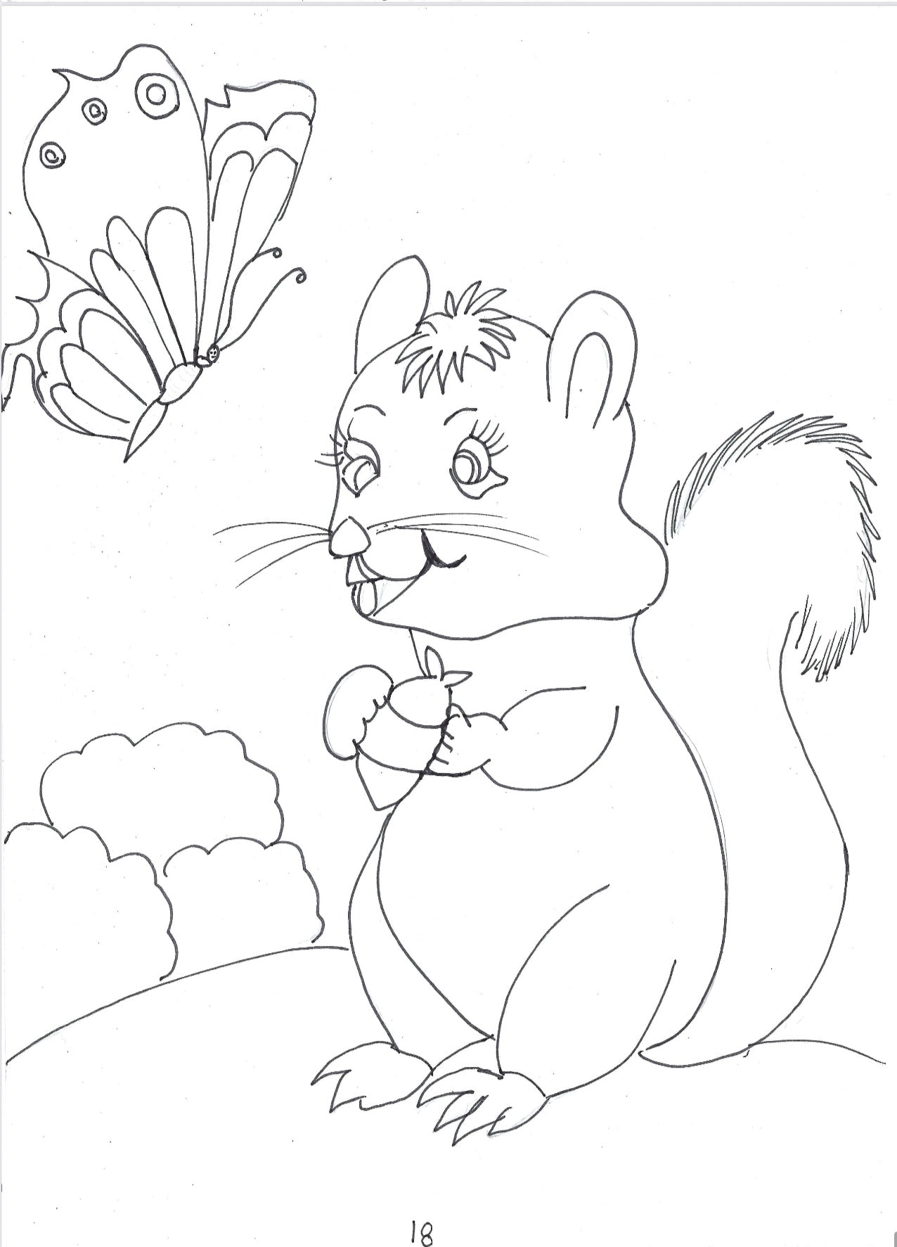Kids colouring book hand drawn book