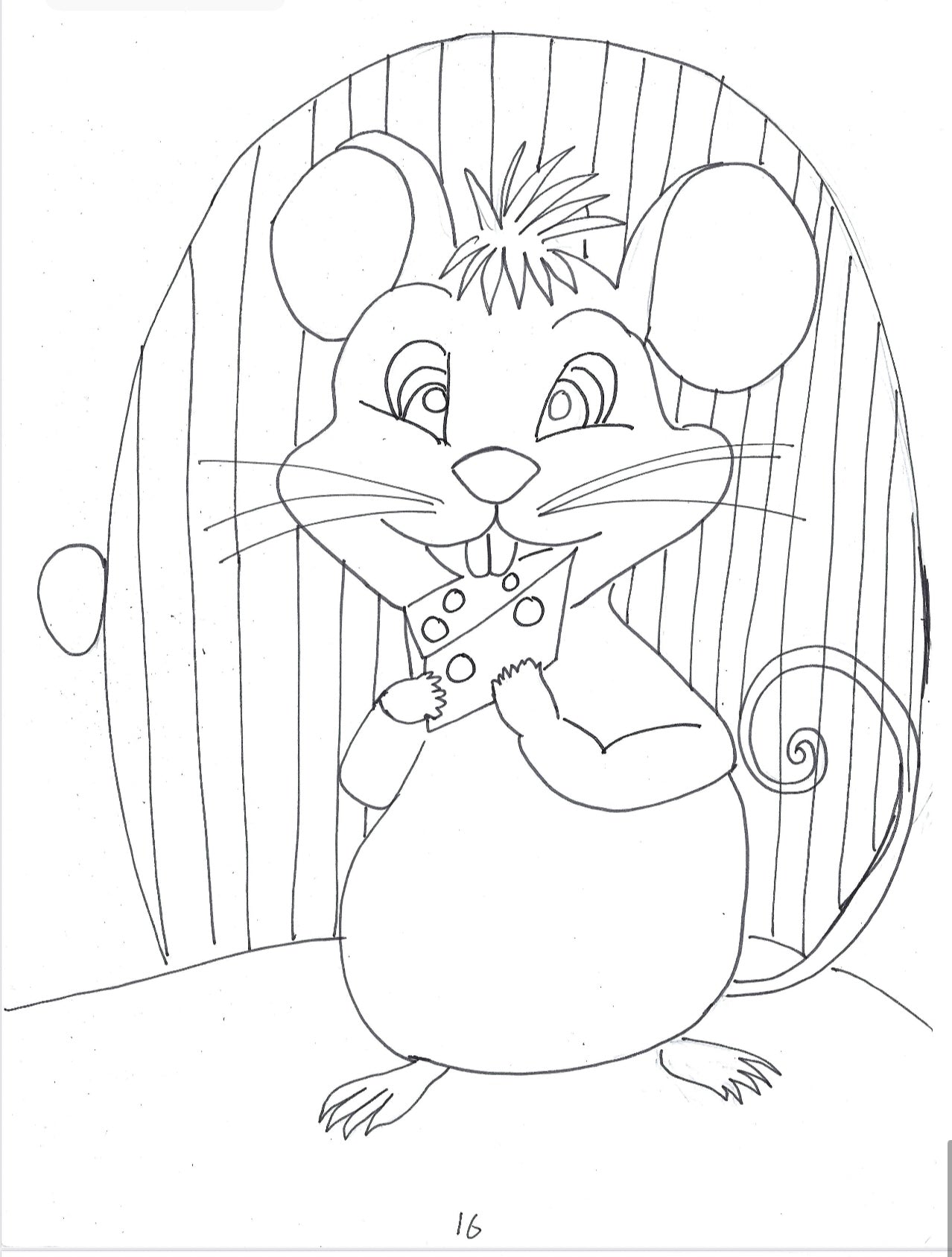 Kids colouring book hand drawn book