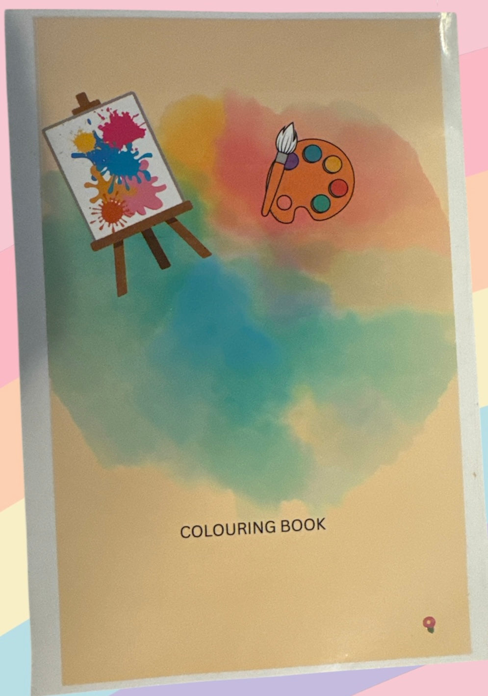 Kids colouring book hand drawn book
