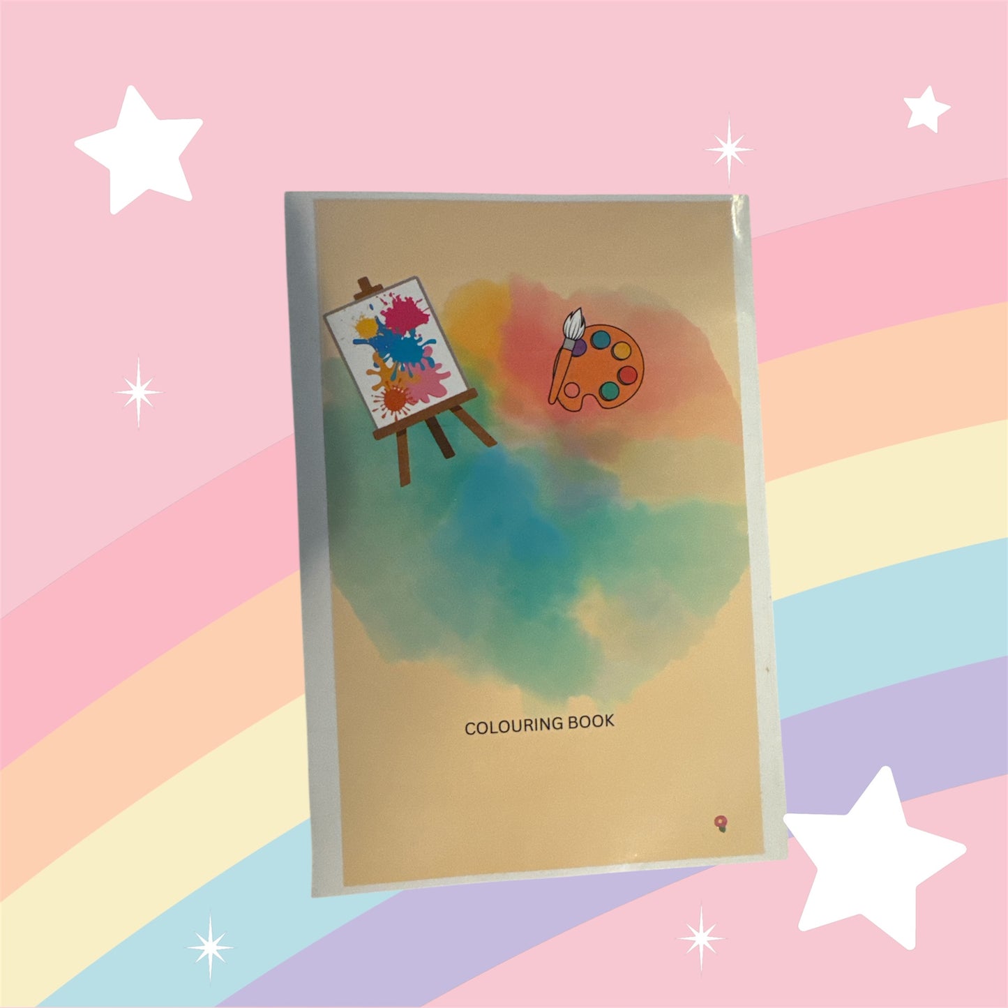 Kids colouring book hand drawn book