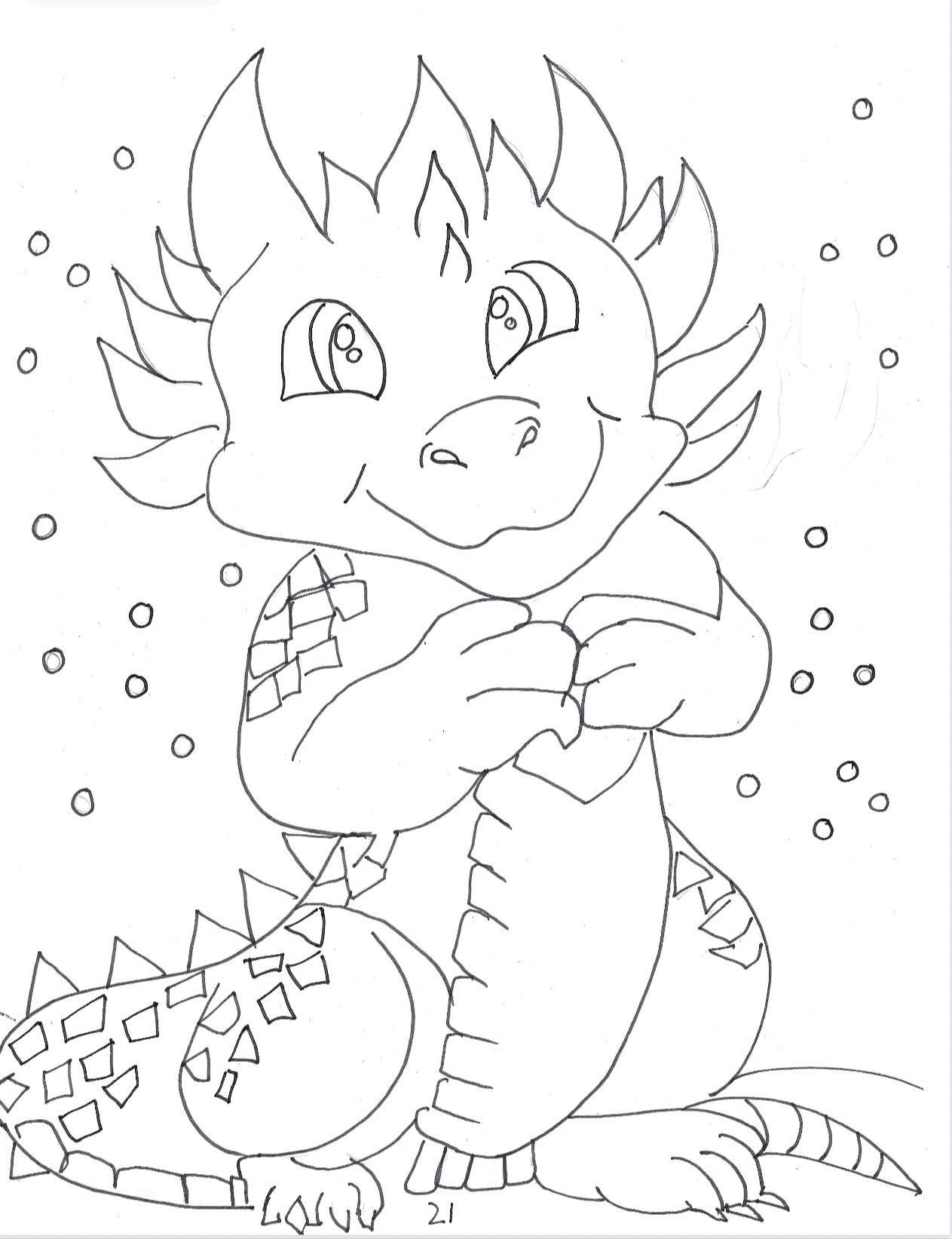 Kids colouring book hand drawn book