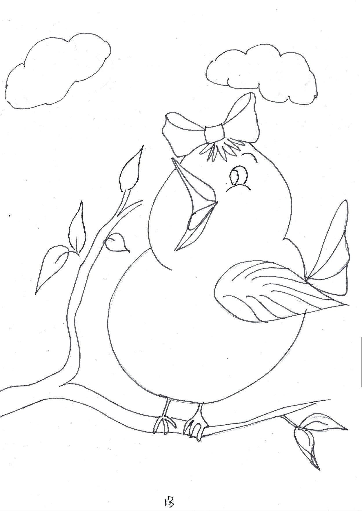 Kids colouring book hand drawn book