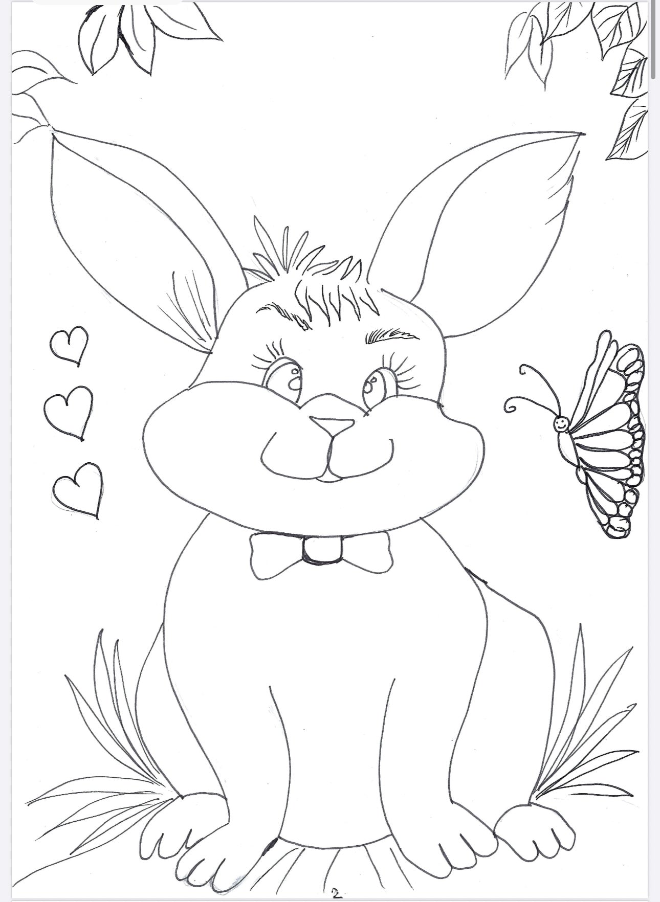 Kids colouring book hand drawn book